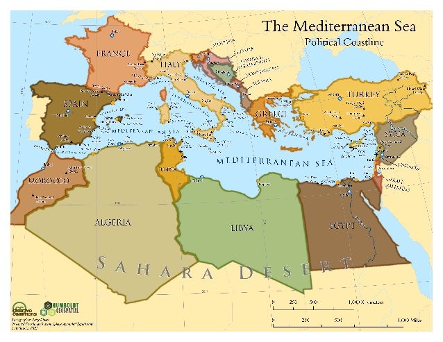 Mediterranean Sea Social Studies Map By Jerry Dinzes