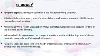 Comprehensive Overview of PROM and Puerperal Sepsis in Maternal Health ...