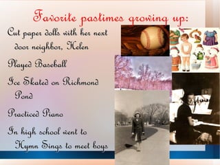 Jerri had 2 children Mary Joy LeQuire, September 1, 1956 