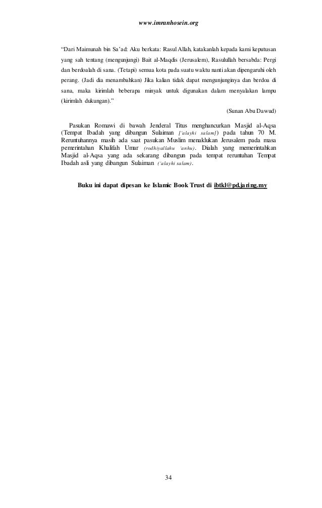 Jerusalem dalam Alquran - Bahasa Indonesia Translation