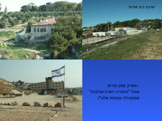 ישיבת בית אורות פארק עמק צורים :  אוהל  " החווייה הארכיאולוגית "  שמפעילה עמותת אלע " ד 