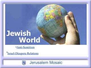            Anti-Semitism Israel-Diaspora Relations   