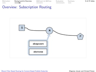 Bloom Filter Based Routing for Content-Based Publish/Subscribe