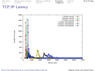Bloom Filter Based Routing for Content-Based Publish/Subscribe