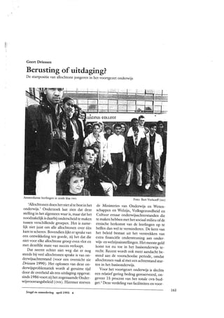 Geert Driessen (1993) J&S Berusting of uitdaging? De startpositie van allochtone jongeren in het voortgezet onderwijs.