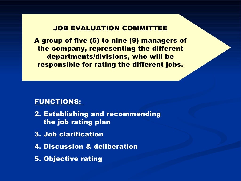 Job Evaluation And Salary Design