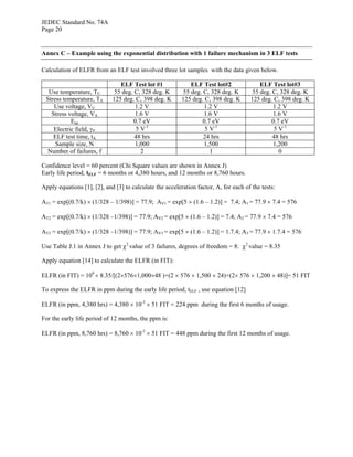 Early Life Failure Rate Calculation Procedure for Semiconductor ...