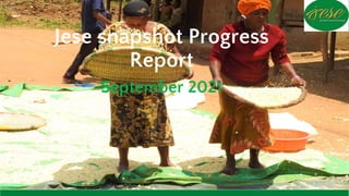 Jese snapshot Progress
Report
September 2021
 