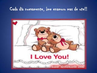 Cada día nuevamente, ¡me enamoro mas de ute!!