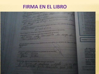 FIRMA EN EL LIBRO