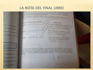 LA NOTA DEL FINAL LIBRO
