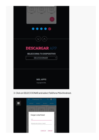 3.ClickonSELECCIONARandselectTeléfonoMóvilAndroid.
 