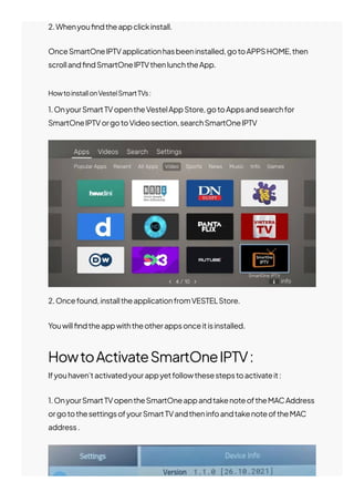 SmartOne IPTV | PDF