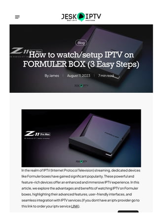 The Formuler Z8 – Best IPTV Box Ever Made?