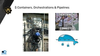 $ Containers, Orchestrations & Pipelines
 