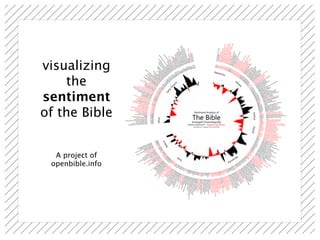 visualizing
    the
sentiment
of the Bible


  A project of
 openbible.info
 