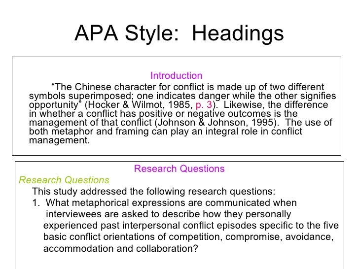 apa 6th headings rome fontanacountryinn com apa 6th headings