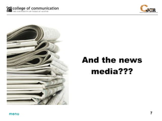 And the news media??? 