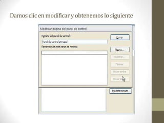 Damos clic en modificar y obtenemos lo siguiente
 