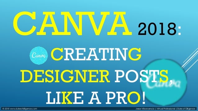 Tutorial canva 2018