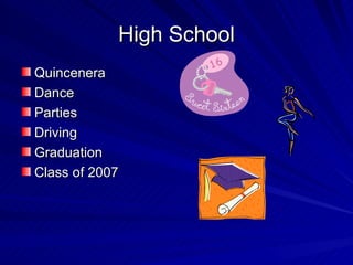 High School Quincenera Dance Parties Driving Graduation Class of 2007 