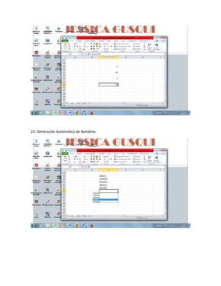 23. Generación Automática de Nombres.