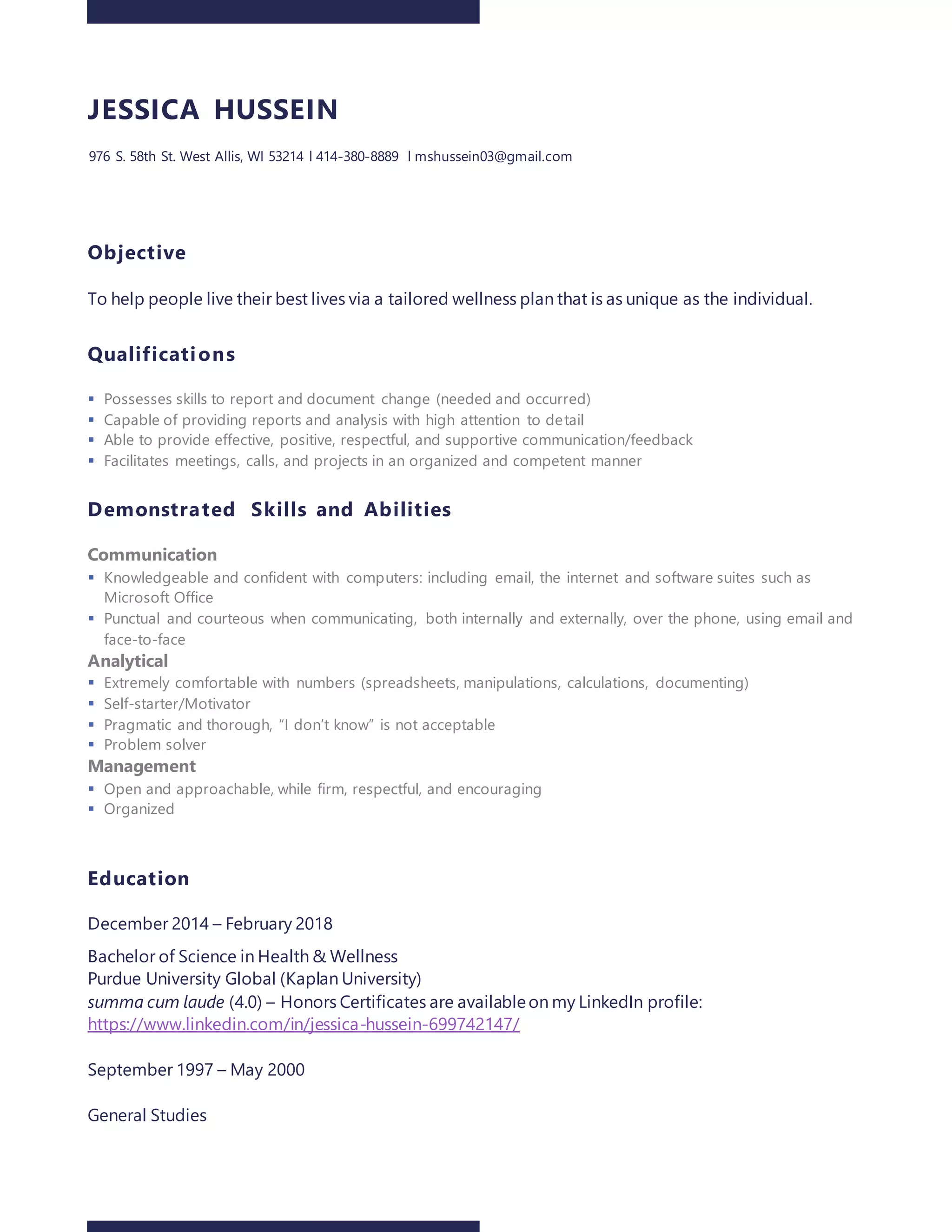 Jessica Resume | DOCX