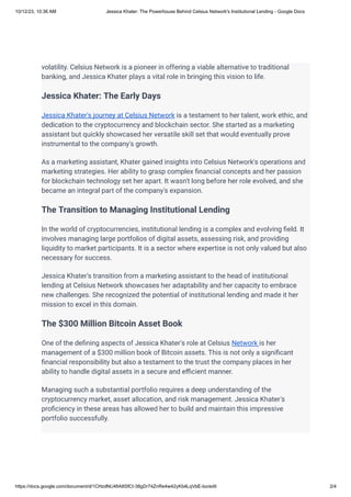 Jessica Khater-The Powerhouse Behind Celsius Network's Institutional
