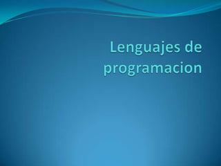 Lenguajes de programacion 