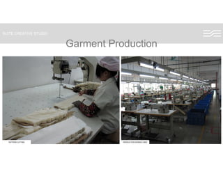 SUITE CREATIVE STUDIO
Garment ProductionGarment Production
PATTERN CUTTING PRODUCTION SEWNIG LINES
 