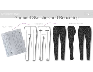 SUITE CREATIVE STUDIO
Garment Sketches and RenderingGarment Sketches and Rendering
ROUGH SKETCH
FLAT SKETCH RENDERED SKETCH
 