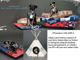 FP partners with ASPCA

Adopt a pet! Send us a picture of
your furry friend either on Twitter
or Instagram using the hasht...