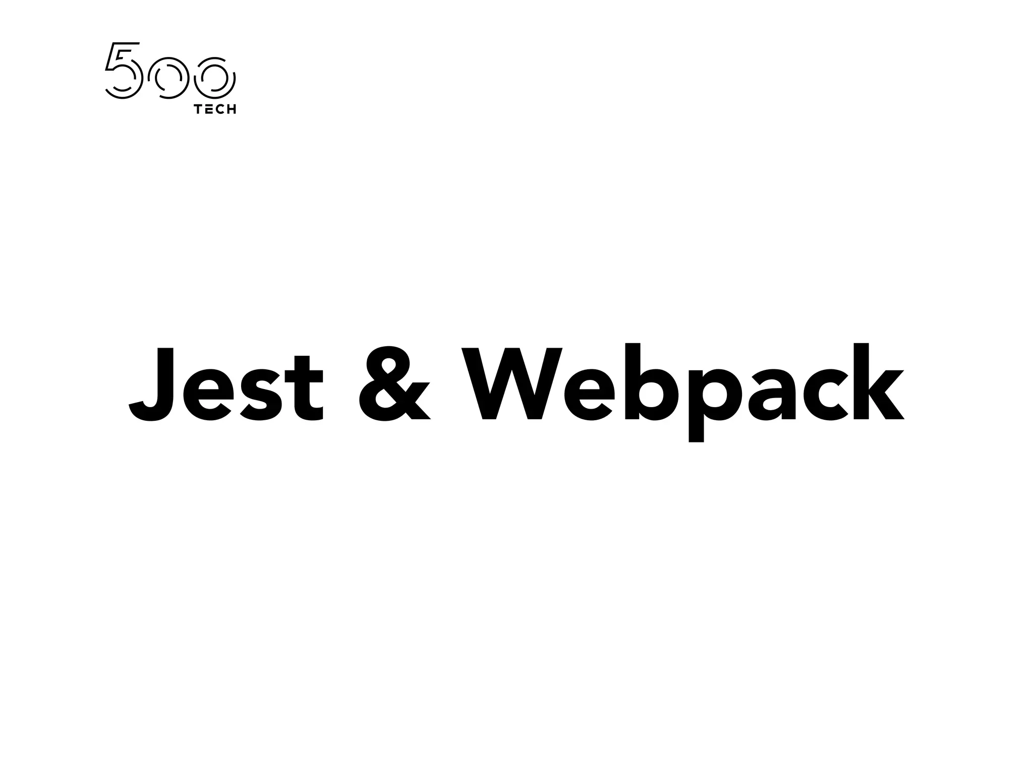 Jest & Webpack