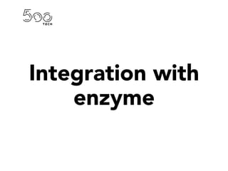 Integration with
enzyme
 