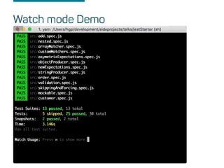 Watch mode Demo
 