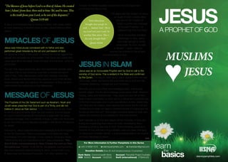 Jesus A Prophet of GOD Muslims Jesus 