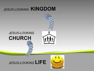 JESUS-LOOKING

KINGDOM

JESUS-LOOKING

CHURCH

JESUS-LOOKING

LIFE

 
