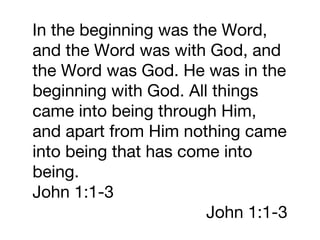 Jesus No Other Name