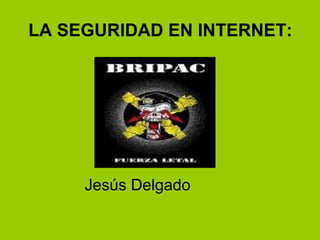 LA SEGURIDAD EN INTERNET:
Jesús Delgado
 