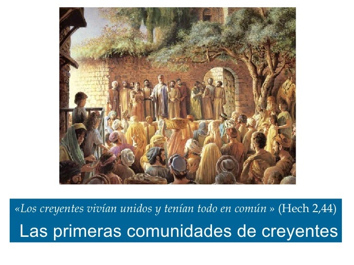Las primeras comunidades de creyentes