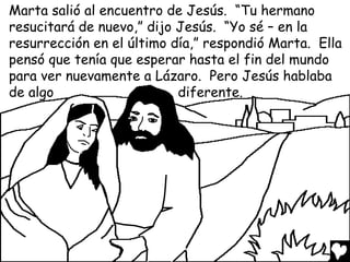 Jesus and lazarus spanish cb