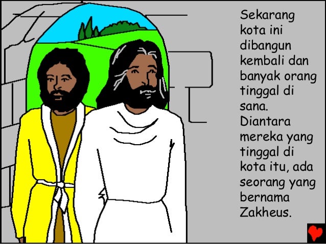 Jesus and zaccheus indonesian