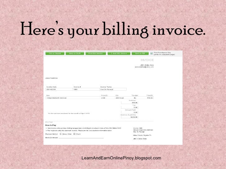 how to make a billing invoice