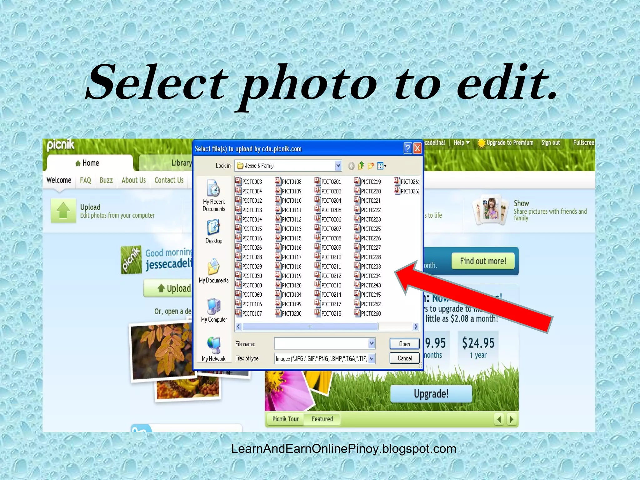 Select photo to edit.




      LearnAndEarnOnlinePinoy.blogspot.com
 