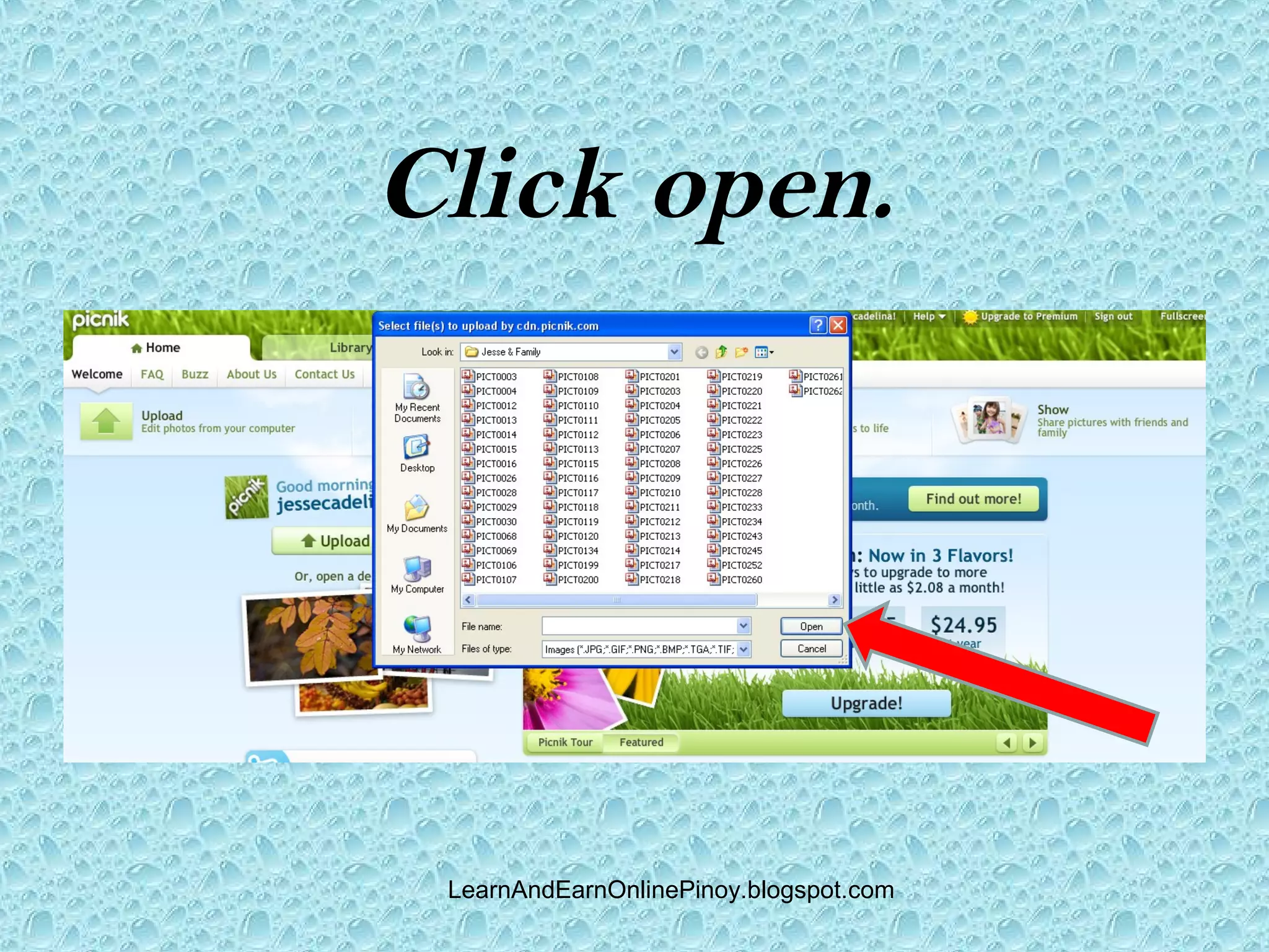 Click open.




 LearnAndEarnOnlinePinoy.blogspot.com
 