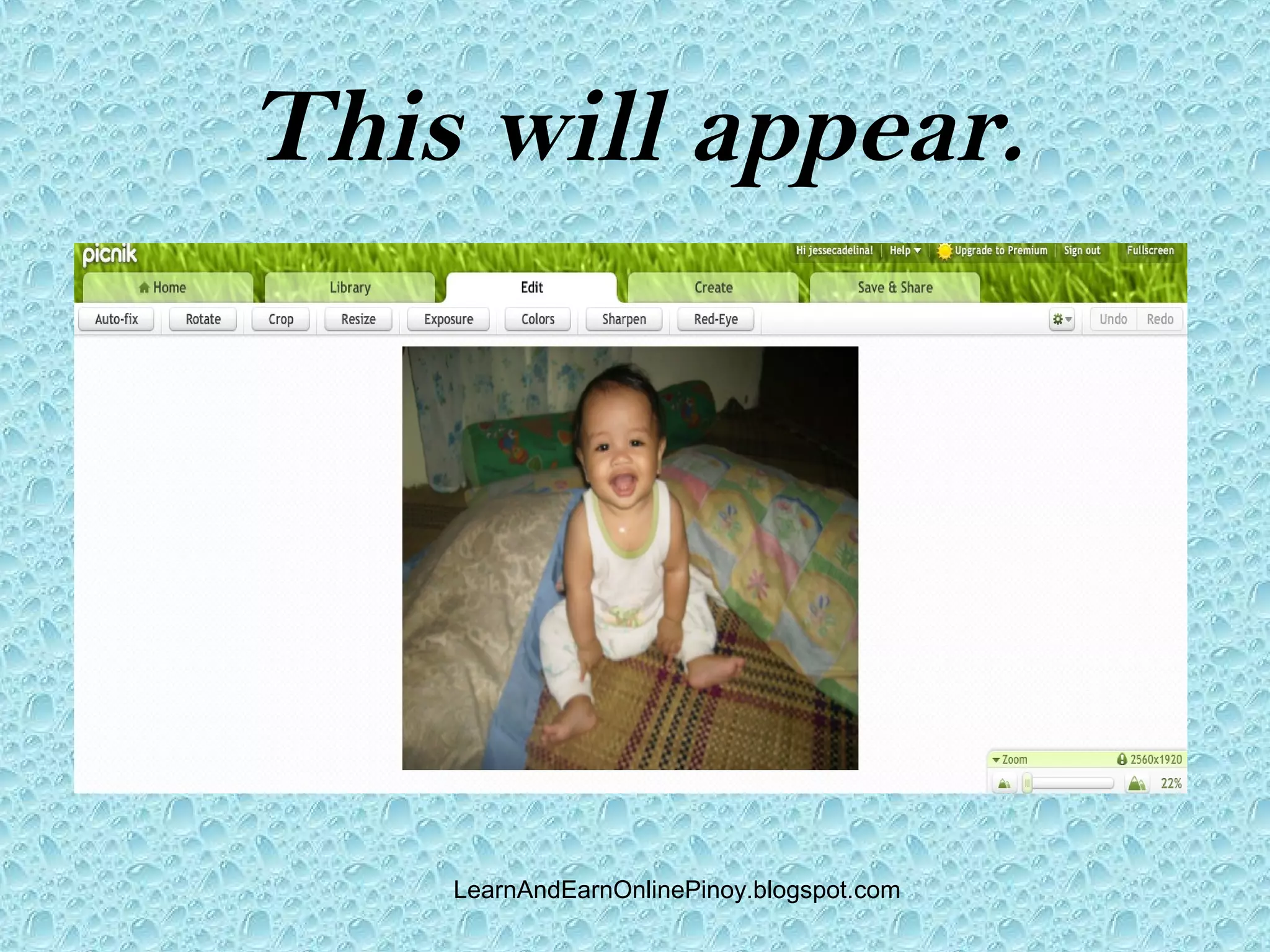 This will appear.




    LearnAndEarnOnlinePinoy.blogspot.com
 