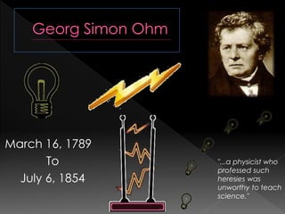 March 16, 1789
To
July 6, 1854
"...a physicist who
professed such
heresies was
unworthy to teach
science."
 