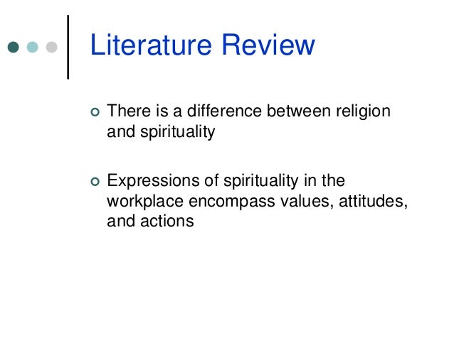Spirituality literature review