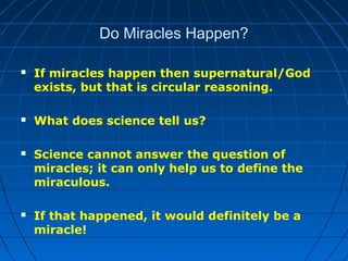 Science Vs Miracles Notes and Power Point: Apologetics and the Miracles of Jesus | PPT