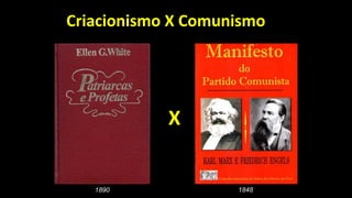 Criacionismo X Comunismo
X
1890 1848
 